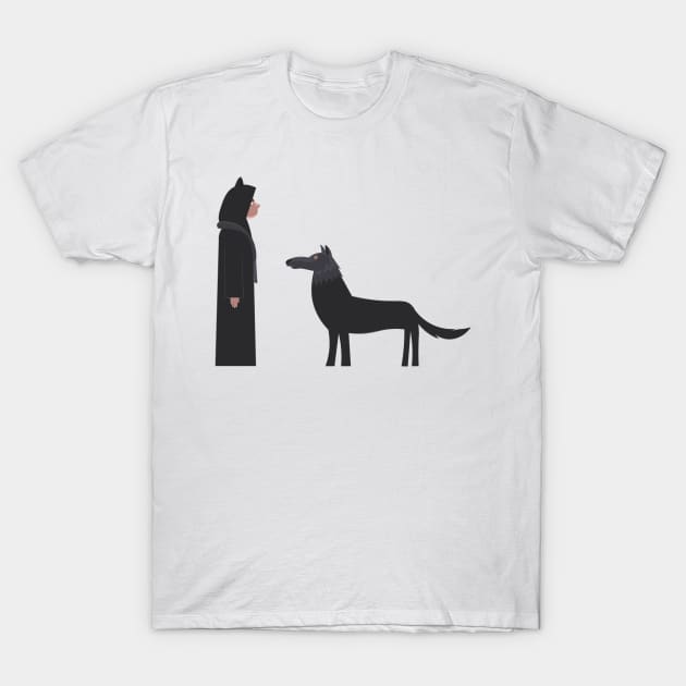 Red Revolting Wolf Rhymes T-Shirt by ijoshthereforeiam